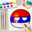 أيقونة البرنامج: How to Draw Countryballs