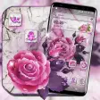 Marble Rose Launcher Theme