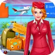 Cabin Crew Flight Attendant Girl Airport Adventure