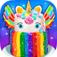 Rainbow Unicorn Cake