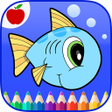 Icon of program: Ocean Animals Coloring Bo…