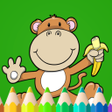 プログラムのアイコン：Jungle Animals Coloring B…