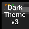 أيقونة البرنامج: Dark Theme v3