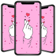 Finger Heart Wallpaper