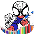 Spider Super Hero coloring