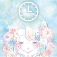 プログラムのアイコン：Analog clocks Flowery Kis…