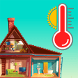 Thermometer for room and outside
