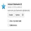 프로그램 아이콘: Autosort Bookmarks CE