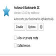 Autosort Bookmarks CE