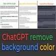 ChatGPT Remove Background Color on Copy