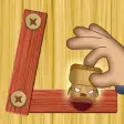 Wood Nuts and Bolts Puzzle 3D