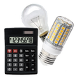 Brightness of lamps:lumen-watt icon