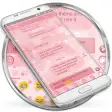 SMS Messages Glitter Heart Theme