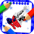 ไอคอนของโปรแกรม: Spider super hero colorin…