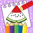 Fruits Coloring Book