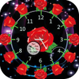 أيقونة البرنامج: Rose Clock Live Wallpaper