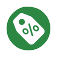 Promotions discounts and shops icon