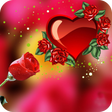 Ikona programu: Red Rose Wallpaper 4K