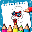 程序图标：LadyBug Coloring princess…