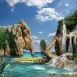 Icon of program: Cool waterfall wallpaper …