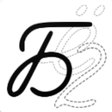أيقونة البرنامج: Cursive handwriting train…