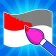 Programın simgesi: Flag Painter: Coloring Ga…