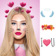 程序图标：Heart: girls photo editor