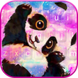 أيقونة البرنامج: Galaxy Cute Panda Keyboar…