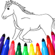 Ícone do programa: Horse coloring pages game