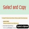 Select and Copy