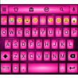 Emoji Keyboard Led Pink Theme