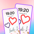 أيقونة البرنامج: Lockscreen Drawing : Love…