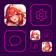 程序图标：Wow Yae Mikoo Theme Icon …