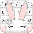 程序图标：Silver Glitter Bunny Keyb…