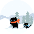Icoon van programma: 雪玉とMOSHINEKO ライブ壁紙