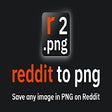 Reddit to PNG icon