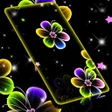 Neon Flowers Live Wallpaper