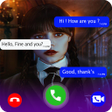 Wednesday Addams Fake call  V icon