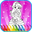 Иконка программы: Princess Coloring Book Gi…