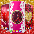 Ikona programu: Love Hearts Clock Wallpap…