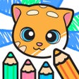 أيقونة البرنامج: Talking Ginger Coloring