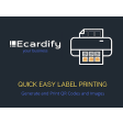 Print on labels, graphic designs and QR codes