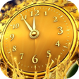 Icône du programme : Gold Clock Live Wallpaper