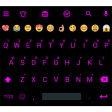 Emoji Keyboard Flat Black Pink