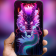 Иконка программы: Dragon Neon Wallpapers