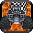 أيقونة البرنامج: Monster Truck Hill Racing…