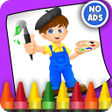 أيقونة البرنامج: Coloring Book Painting Ga…