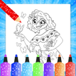 プログラムのアイコン：Glitter Coloring Book Enc…