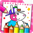 Icon of program: peppo piglet coloring car…