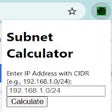Programikonen: Subnet Calculator